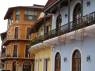 Casas no Casco Antiguo da Cidade do Panamá, a capital do país